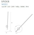 Maxlight Spider W0212 Kinkiet Biały IP44