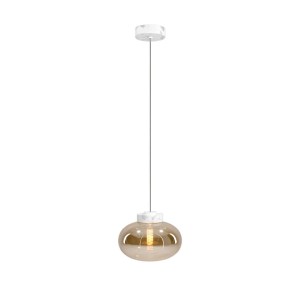 Maxlight P0518 Lampa Wisząca Moonstone Amber Glass+white Marble