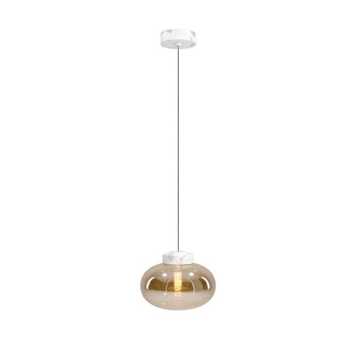 Maxlight P0518 Lampa Wisząca Moonstone Amber Glass+white Marble