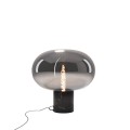 Maxlight T0057 Lampa Stołowa Moonstone Smoke Glass + Black Marble