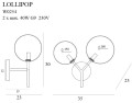 Maxlight Lollipop W0254 Kinkiet