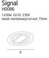 Maxlight Signal I H0086 Oprawa Podtynkowa Czarna