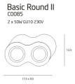 Maxlight Basic Round II WH C0085 Plafon Biały