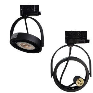 Reflektor LUGAR Czarny track light 1xAR111 GU10 - 3 fazowy ML7057 Milagro