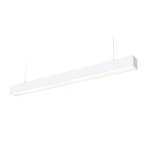 Lampa sufitowa wisząca liniowa biała 120cm 40W LED barwa neutralna Kobi