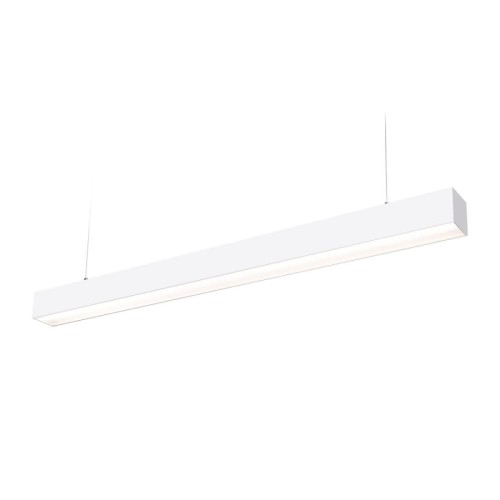 Lampa sufitowa wisząca liniowa biała 120cm 40W LED barwa neutralna Kobi