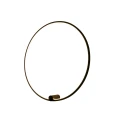 Kinkiet Ringa L 1xLED czarny WL0116-L-BK Yaskr
