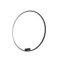 Kinkiet Ringa L 1xLED czarny WL0116-L-BK Yaskr