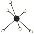 Lampa Sufitowa Noe 6xGU10 czarna PLC0102-BK Yaskr