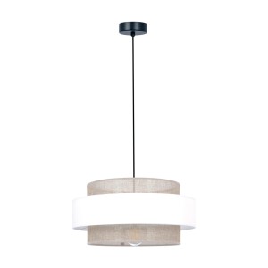 Lampa wisząca dekoracyjna, szeroki abażur z serii CEZAR K-5271 Kaja Lighting