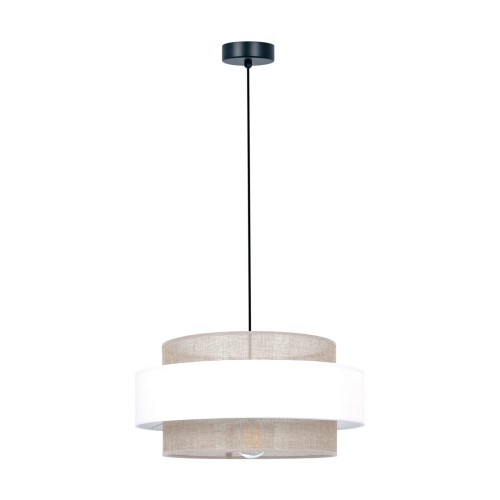 Lampa wisząca dekoracyjna, szeroki abażur z serii CEZAR K-5271 Kaja Lighting