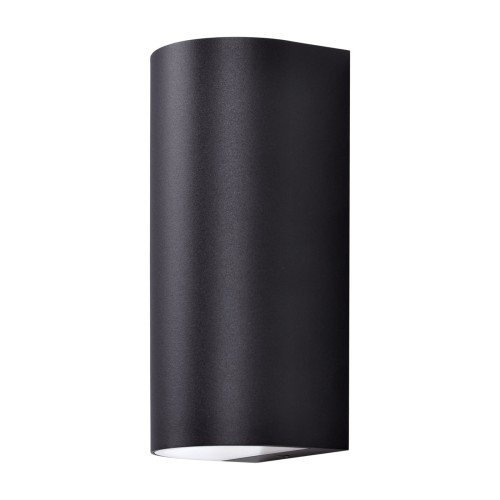 Kinkiet elewacyjny podwójny PRIMA IP44 czarny GU10 K-8209