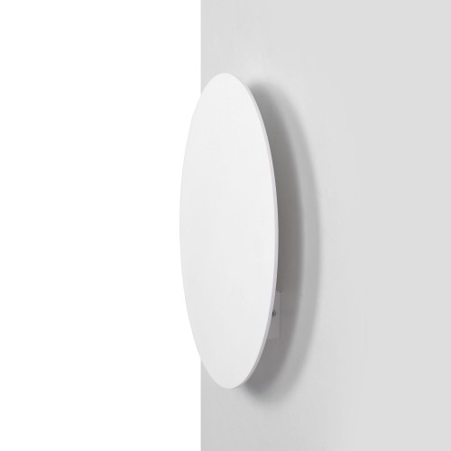 Kinkiet do korytarza biały, koło o średnicy 30cm z serii PERO K-5322 Kaja Lighting