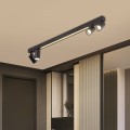 Lampa sufitowa Perugia 4xGU10 + 1xLED czarna LP-0703/4C BK Light Prestige