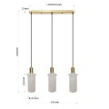 Lampa wisząca Tirana 3xE27 linia biała LP-945/3L WH Light Prestige