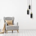 Lampa wisząca Tirana 3xE27 czarna LP-945/3P BK Light Prestige