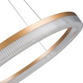 Lampa wisząca Midway Cristal duża triangle 1xLED LP-033/1P L GD Cristal Triangle Light Prestige