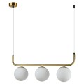 Lampa wisząca Alisa 3xE14 złota/biała LP-005/3L GD Light Prestige