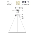 Lampa wisząca Ring duży CCT 1xLED czarny LP-909/1P L BK CCT Light Prestige