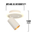 Spot Parma 1 1xGU10 + 1xLED CCT biały LP-0612/1WS WH Light Prestige