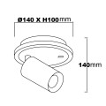 Spot Parma 1 1xGU10 + 1xLED CCT biały LP-0612/1WS WH Light Prestige