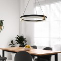 Lampa wisząca Plum 1 LED CCT średnia czarna LP-0407/1P M BK Triangle Light Prestige