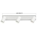 Spot Parma 3 3xGU10 + 1xLED CCT biały LP-0612/3WS WH Light Prestige