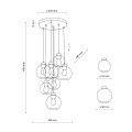 CUBUS GRAPHITE LAMPA WISZĄCA 7 KOŁO 10207 TK Lighting