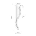 AURORA TRANSPARENT LAMPA WISZĄCA 16 10182 TK Lighting
