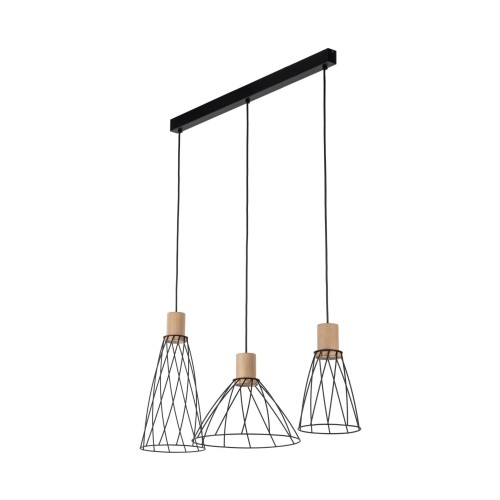 MODESTO WOOD SOSNA LAMPA WISZĄCA 3 10158 TK Lighting