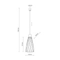 MODESTO WOOD SOSNA LAMPA WISZĄCA 1 10157 TK Lighting