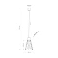 MODESTO WOOD SOSNA LAMPA WISZĄCA 1 10155 TK Lighting
