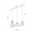 MODESTO BLACK LAMPA WISZACA 3 10149 TK Lighting