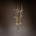 PIANO BLACK GOLD LAMPA WISZACA 10 10118 TK Lighting