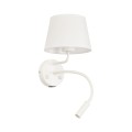 MAJA WHITE KINKIET + USB 10204 TK Lighting