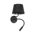 MAJA BLACK KINKIET  + USB 10203 TK Lighting