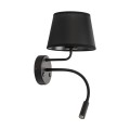 MAJA BLACK KINKIET  + USB 10203 TK Lighting