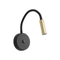 LAGOS BLACK/GOLD KINKIET 1 USB 10201 TK Lighting