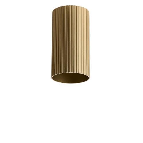 Klosz ryflowany LUCAS RIBBED TUBE 10 BRASS GOLD AZ6128 AZzardo