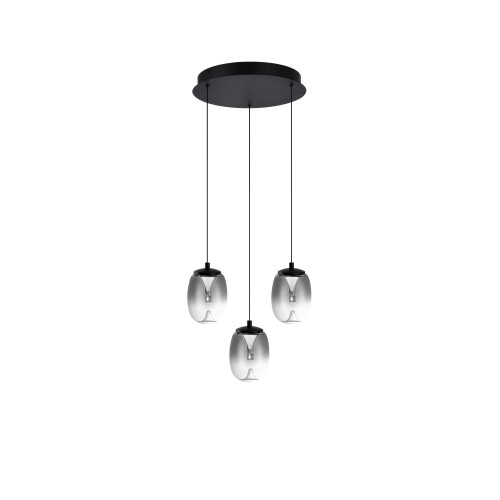 Lampa wisząca PAMELA 11 ROUND 3 SMOKY AZ6268 AZzardo