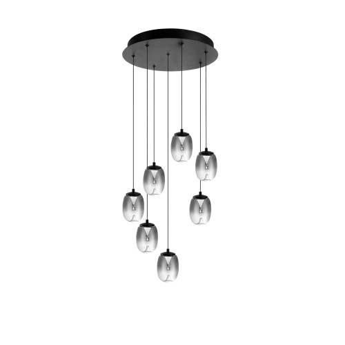 Lampa wisząca PAMELA 11 ROUND 7 SMOKY AZ6270 AZzardo