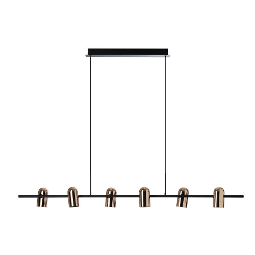 Lampa wisząca VIVI PENDANT 6 GO/BK AZ5729 AZzardo