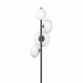 Lampa podłogowa OMI kolor Czarny szklane białe klosze, źródło 4*G9 - 1176 Zuma Line