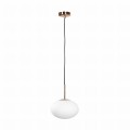 Lampa wisząca nad stół w salonie OMI kolor złoto biały z kloszem, źródło G9 - 1183 Zuma Line