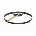 Lampa sufitowa ring MALU czarno złota, LED 37W 2700-6000K - MX3689-1L-3BGT Zuma Line