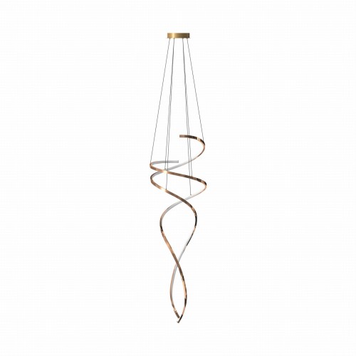 Lampa wisząca spiralna COCO kolor złoty, LED 70W 2700-6000K - MD3127-2M-3GT Zuma Line