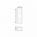 Kinkiet ścienny PIRO kolor czarny, szklane klosze, 2*G9 + LED 13W 3000-6000K- MB3115-2-3BT Zuma Line