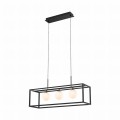 Lampa wisząca PIRO czarny, białe szklane klosze, 3*G9 + LED 33W 3000-6000K - MD3115-3-3BT Zuma Line