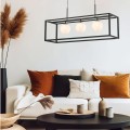 Lampa wisząca PIRO czarny, białe szklane klosze, 3*G9 + LED 33W 3000-6000K - MD3115-3-3BT Zuma Line