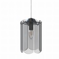 Lampa wisząca zwis NIRA, dymiony szklany klosz, źródło 1*E14 - MD3523-1-EBCN Zuma Line